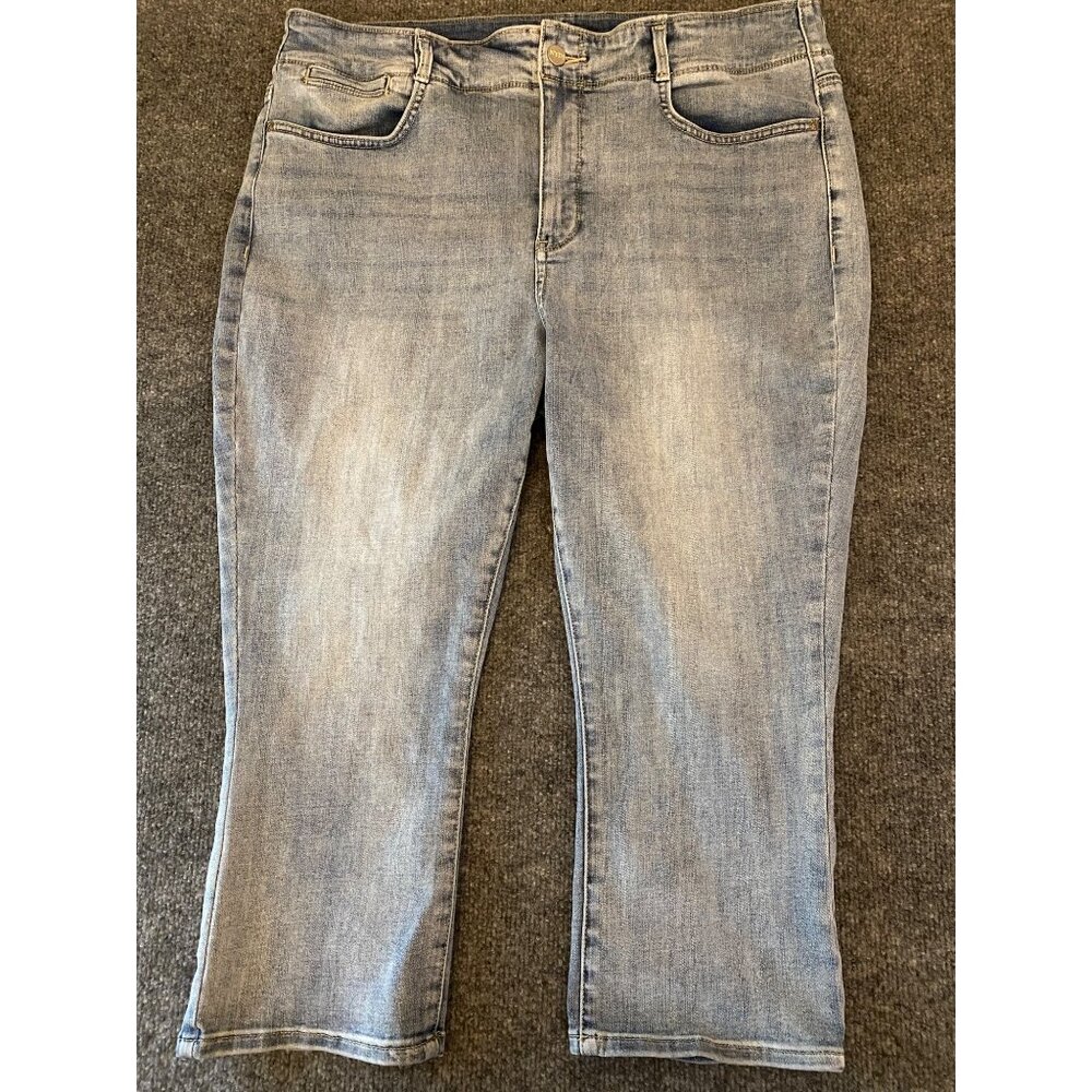 NYDJ Ami Skinny‎ Legging Denim Jeans Women 16P  Faded Light Wash Ankle Stretch